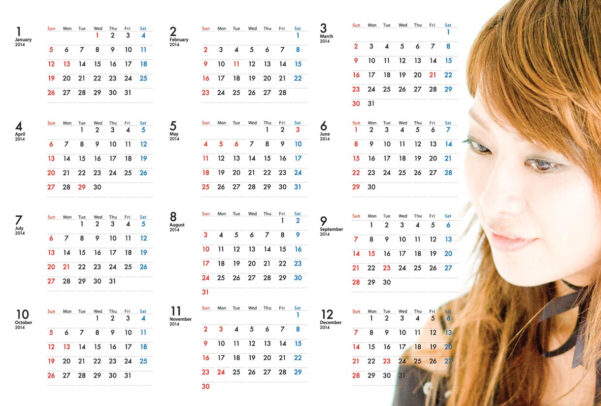 ◆2015年版ポストカードカレンダーの版下作ります！ イメージ1