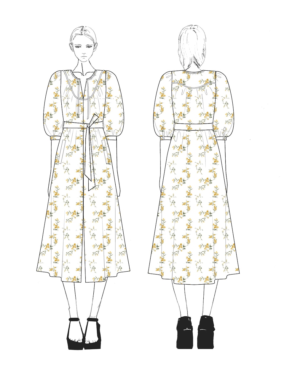 女性向けのファッションデザインイラストを提供します 欧米で経験がある現役デザイナーがデザイン制作します。 イメージ1