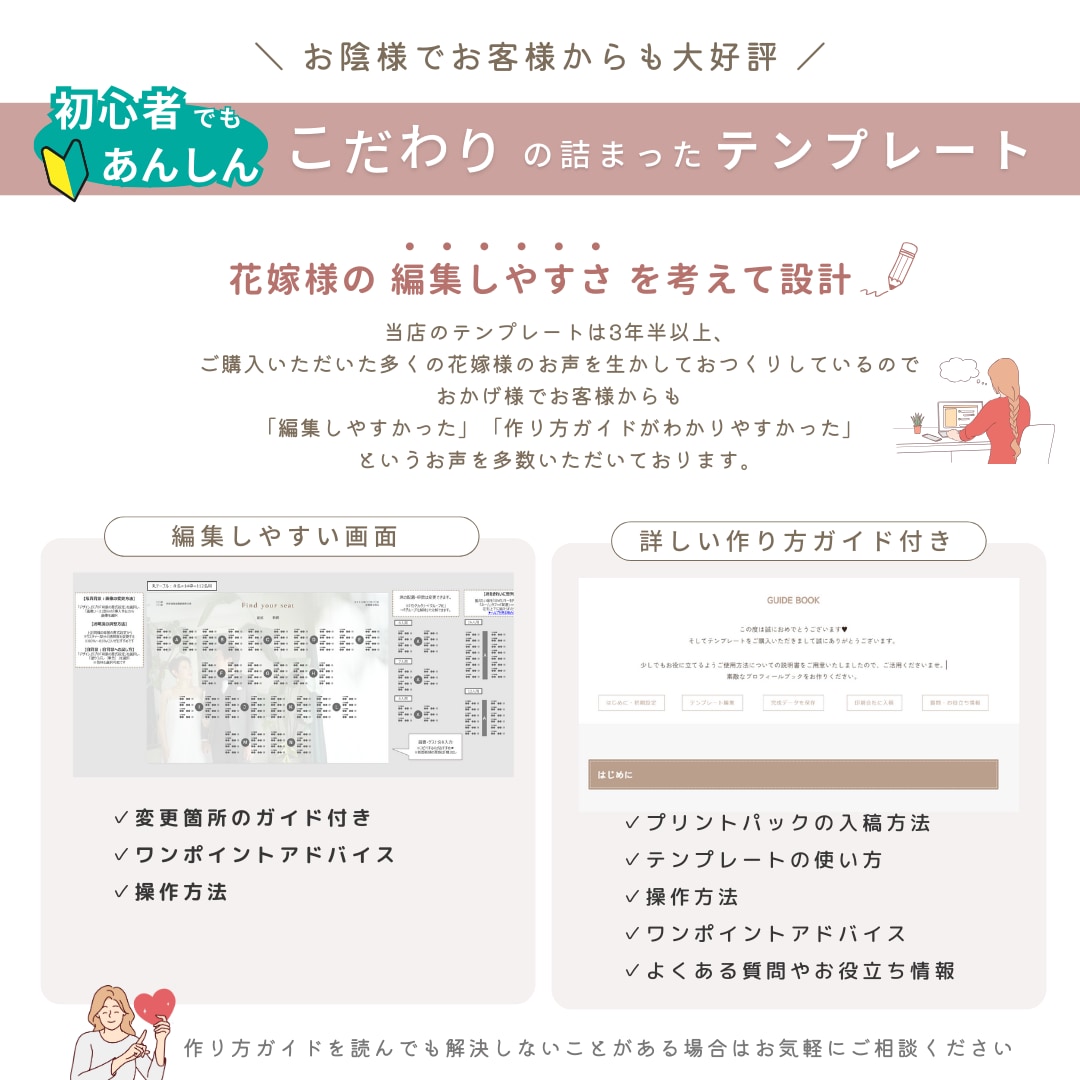 結婚式用プロフィールブックテンプレートをお渡します 【パワポで自作】詳しい作り方ガイド付❁A5版 シニエ イメージ9