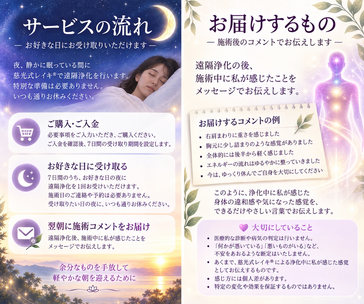 慈光式レイキ®で遠隔浄化を行います 身体の重さやよくわからない違和感が気になる時に、レイキで浄化 イメージ3