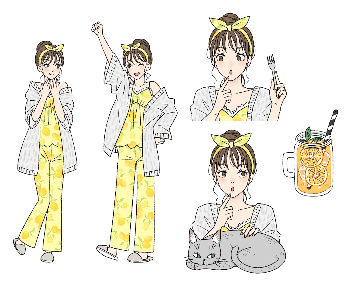 おしゃれで綺麗、可愛いイラスト描きます ファッションイラストや女性誌向けのイラスト イメージ2