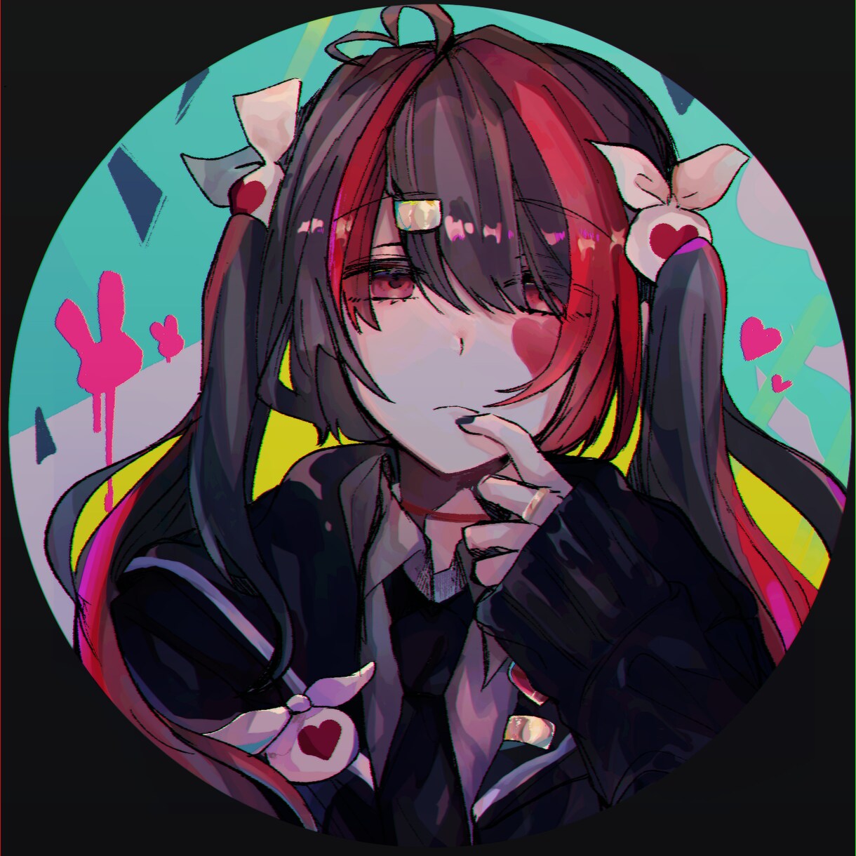 SNSアイコン、ヘッダーイラストお描きします ポップなものから病みかわまで！あなたの好きにお応えします！ イメージ1