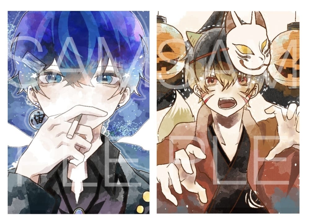 水彩風の一枚イラストをお描きします 挿絵、キャラデザ、サムネイル、キャス画など！ イメージ2