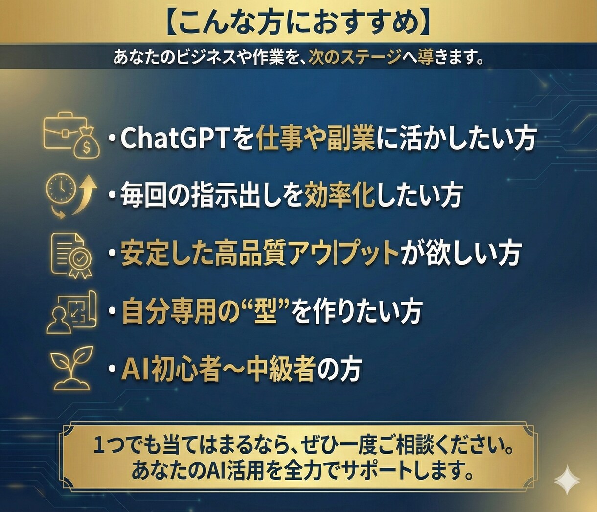 ご要望に沿ったプロンプト作成致します 【AI初心者歓迎】あなたの為のプロンプト作成します！ イメージ6