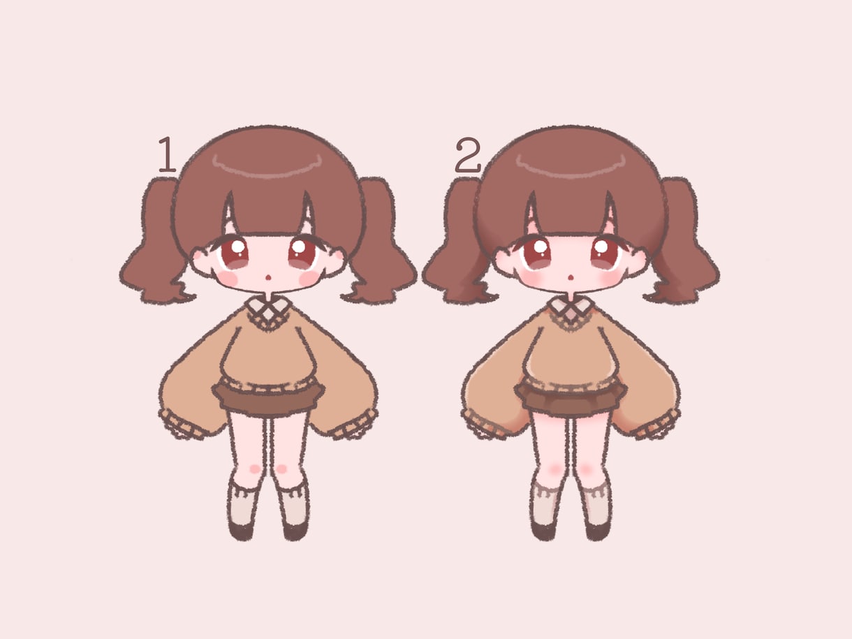 かわいいイラストを描きます かわいいデフォルメキャラクターを描きます!! イメージ1