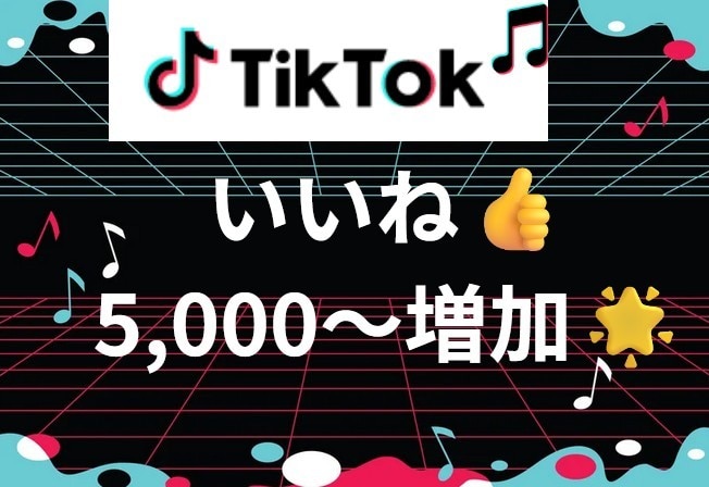 TikTokいいね数5,000以上増やします TikTokのプロがいいね数増を支援します♪ イメージ1