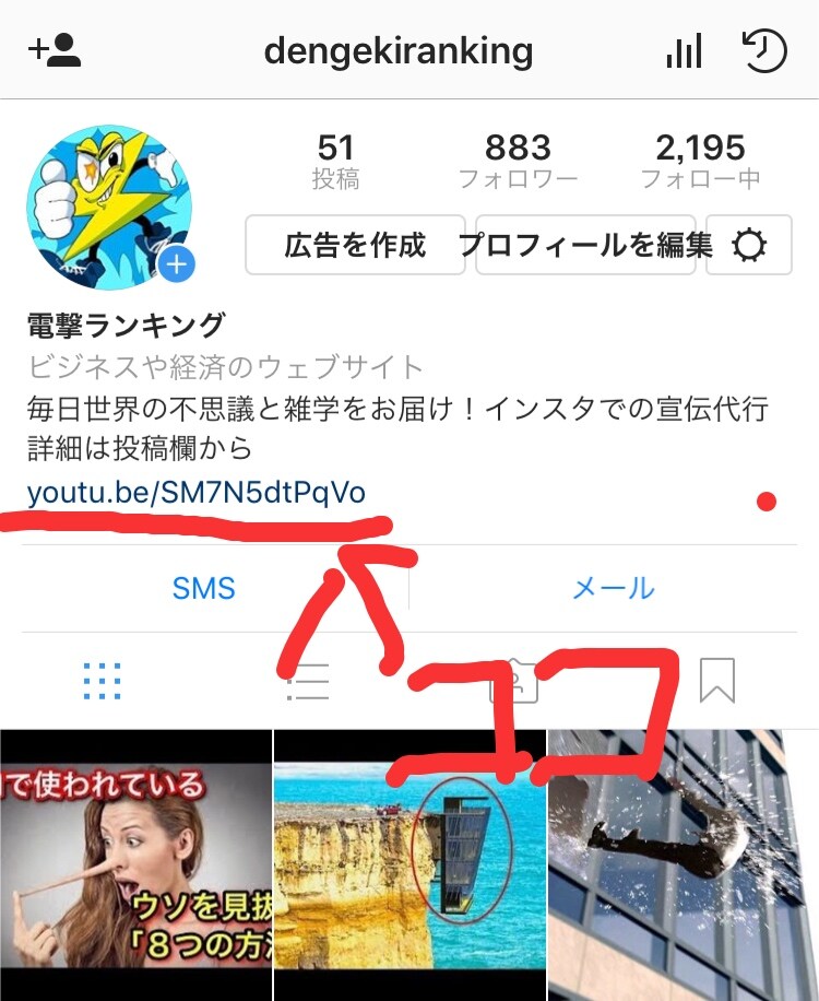 インスタのプロフィールにURL貼ります 1000人のフォロワーSNSで宣伝してほしい方へ イメージ1