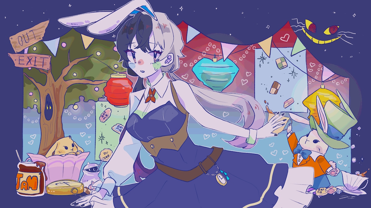 キラキラ可愛いイラスト承ります ゔぃワールドをお届けします！(最速3日内納品) イメージ4
