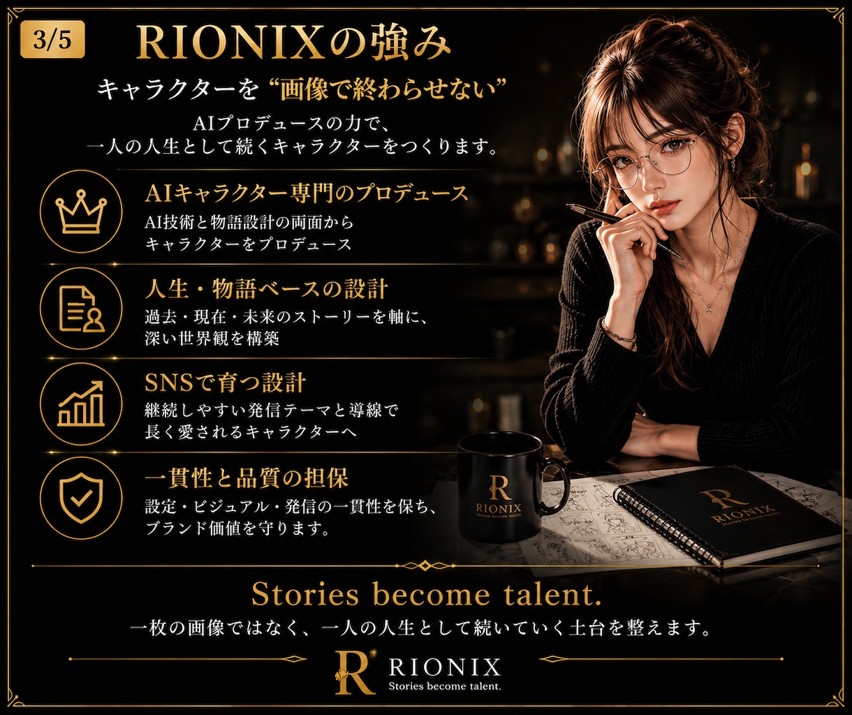 AIキャラクターの世界観を診断します 設定の矛盾を整理し育つ物語へ整えます イメージ3