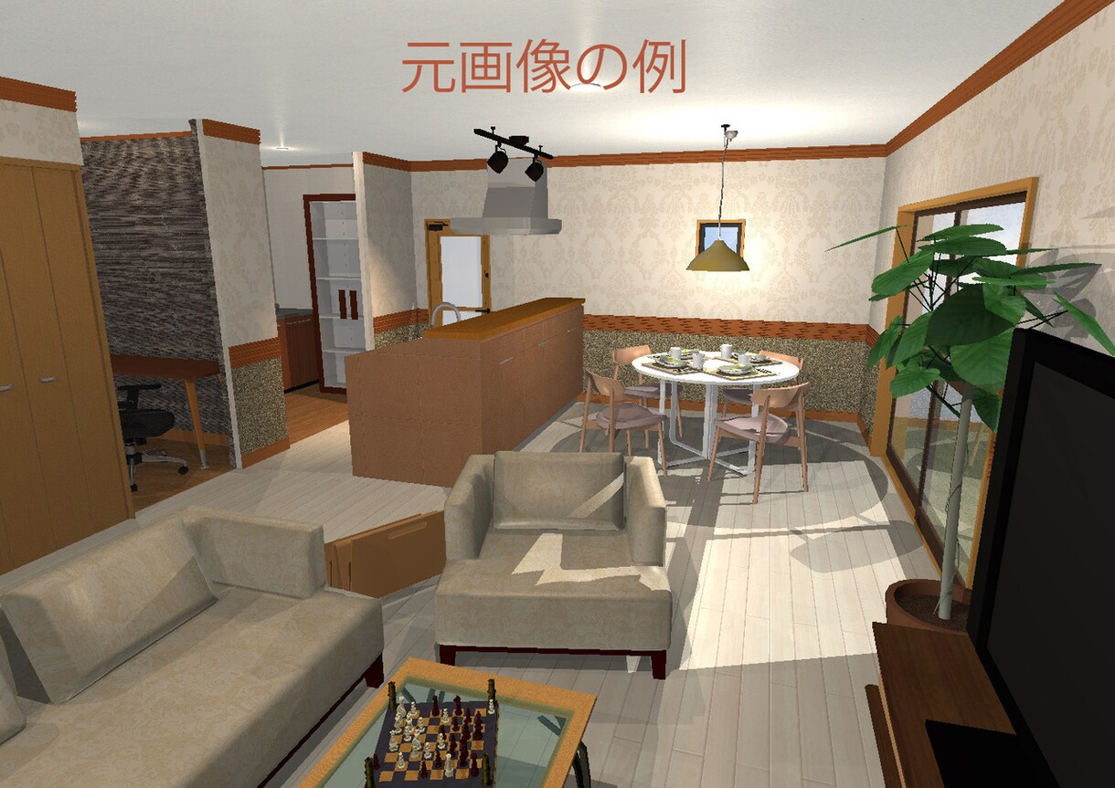 お手持ちの写真・ＣＧから手描き風パースを描きます 世界に一枚のオリジナル作品を提供します イメージ3