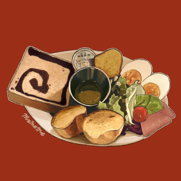 レトロかわいい！食べ物イラスト制作します TRPG・SNSアイコン・ゲーム・飲食店のメニューなどに イメージ6
