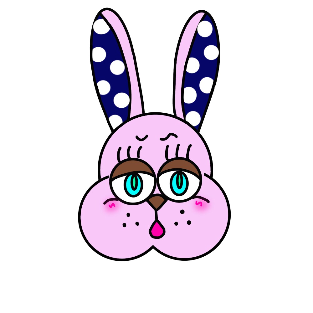 みんなに愛されるキャラクターを提供します 耳のドット柄がチャームポイントのポップな動物たち イメージ3