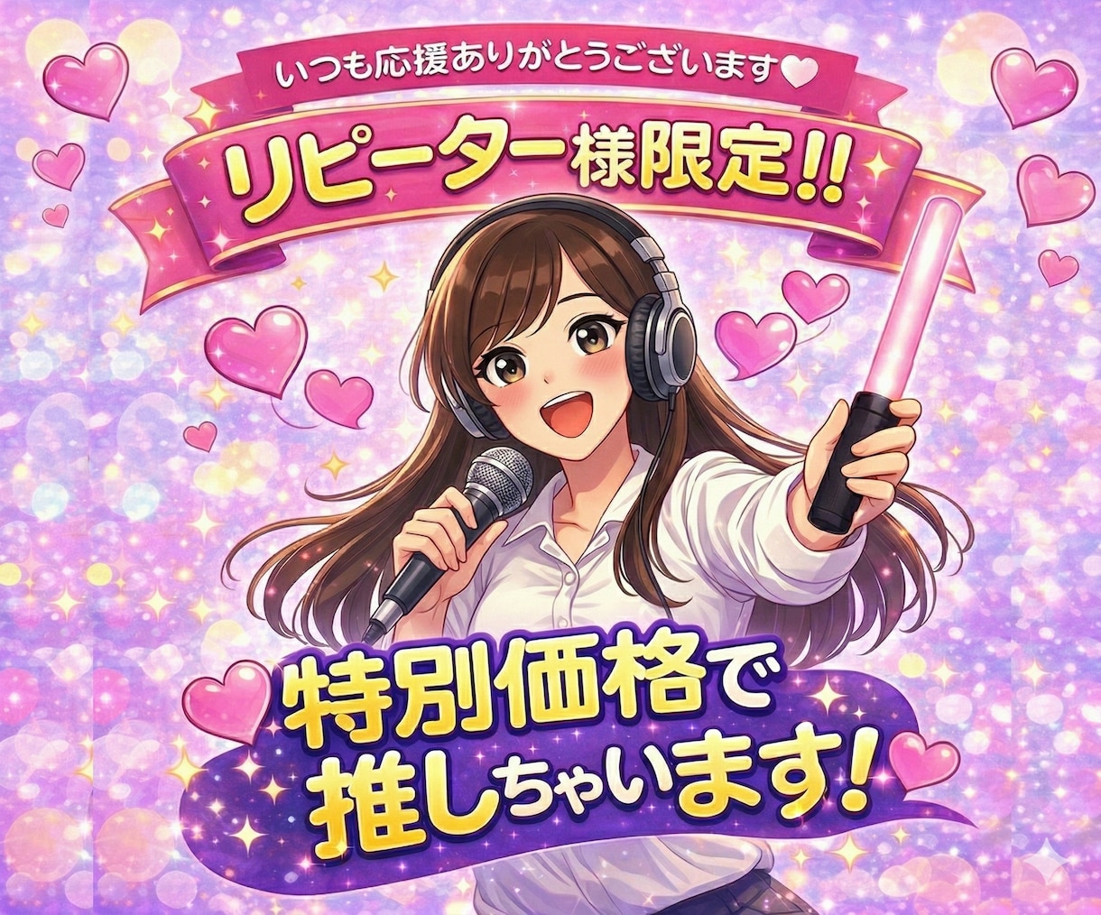 リピーター様限定☆スタエフであなたを宣伝します 推し活みたいなスポンサーコールで全力であなたを推します イメージ1