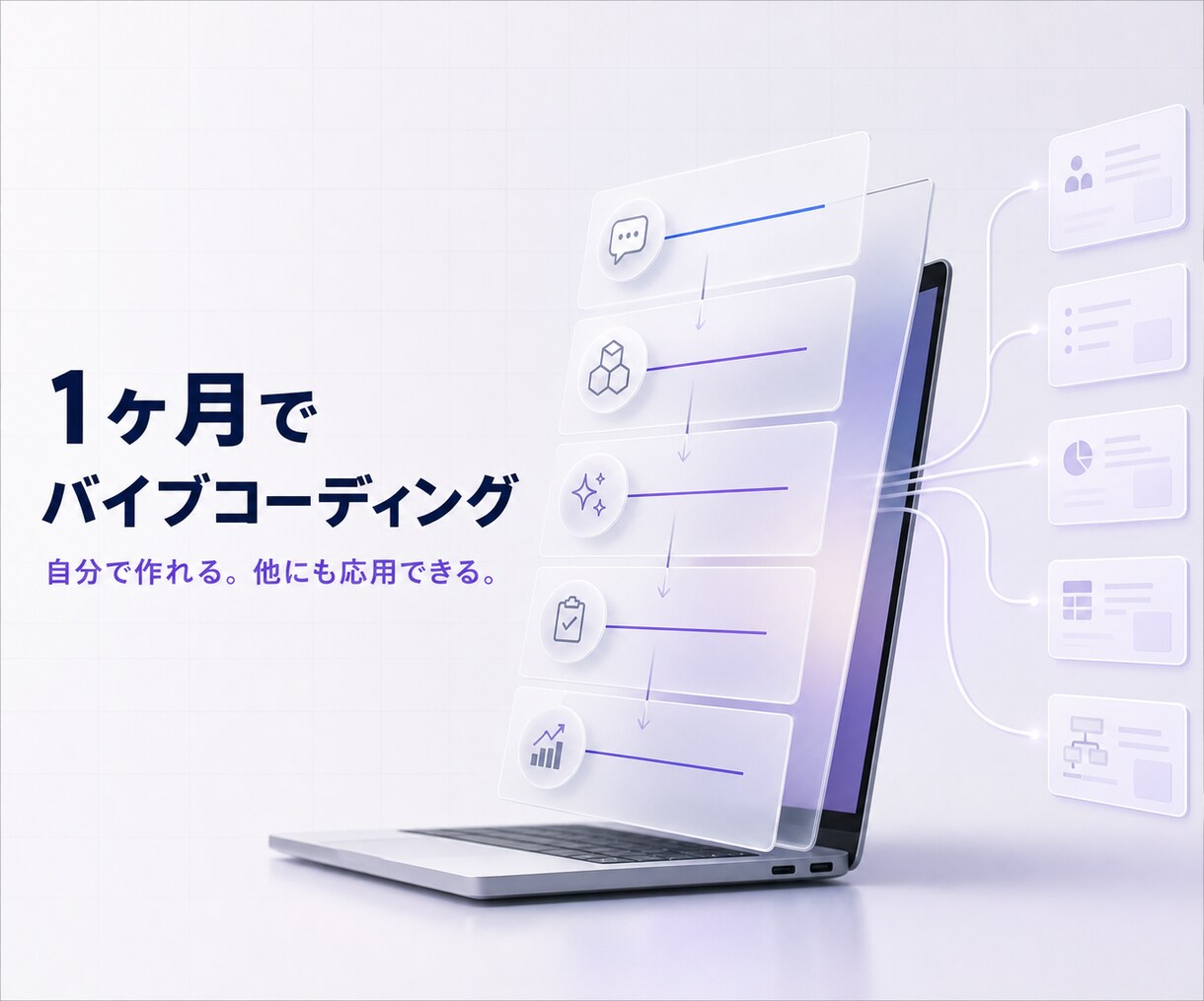 １か月併走ライブコーディングします バイブコーディングで一緒に自動化を進めませんか？ イメージ1