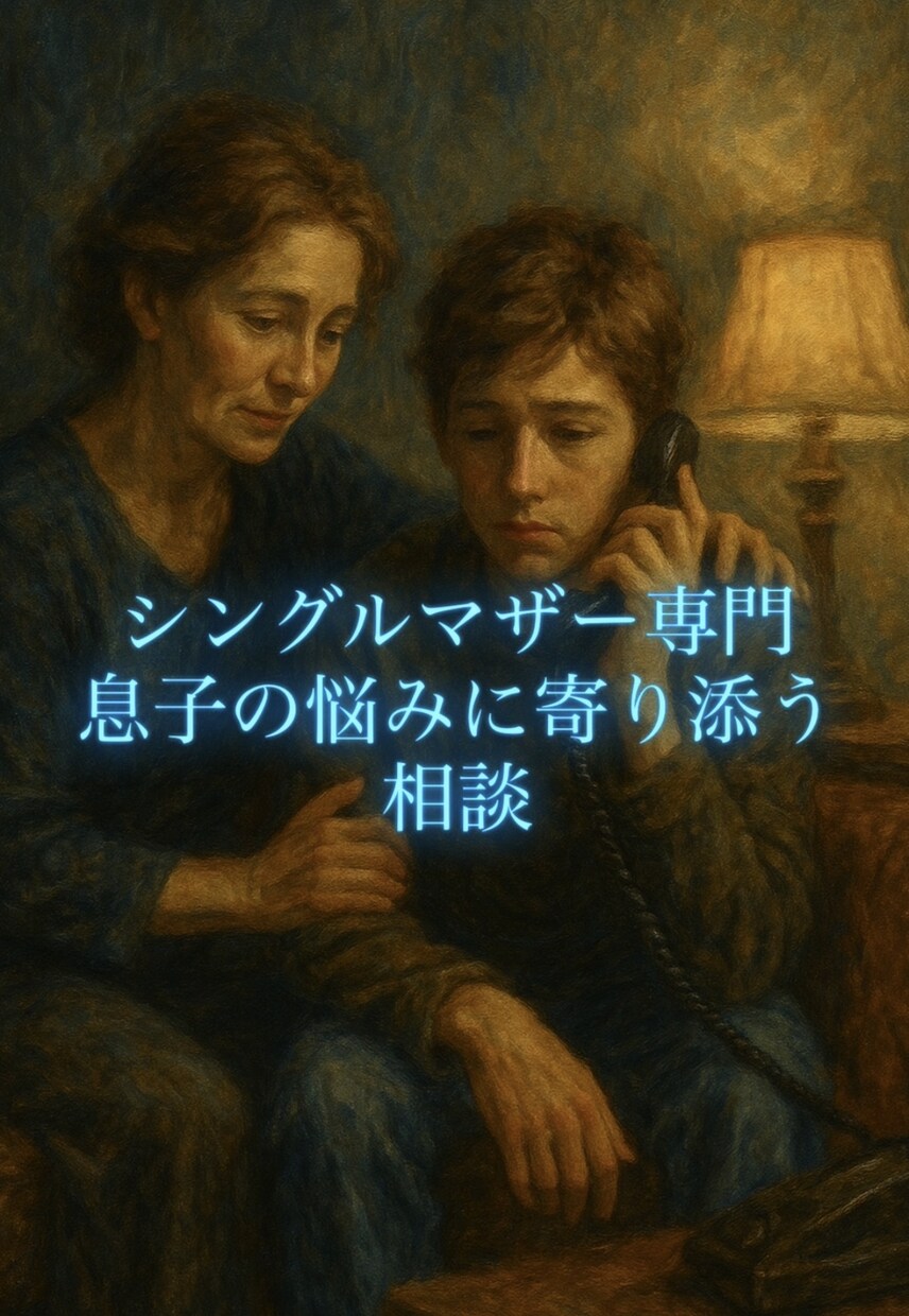 1人で悩まないで。母子家庭の心を支えます 母一人、子一人。その強さと孤独に寄り添います。 イメージ1
