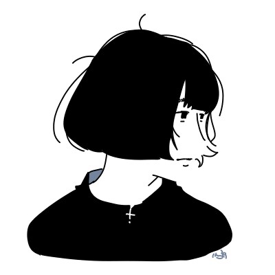 マーカー風のシンプル似顔絵アイコンを描きます 飾らないクールでシンプルな似顔絵アイコンがほしい方に イメージ3