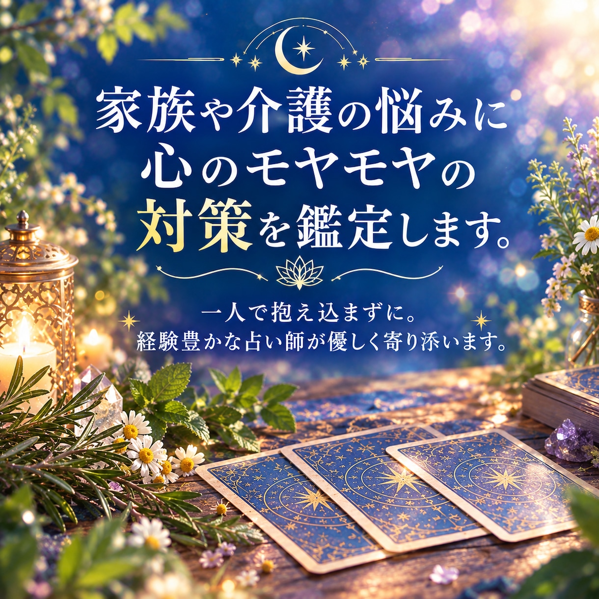 家族や介護の悩みに｜心のモヤモヤの対策を鑑定します 一人で抱え込まずに。経験豊かな占い師が優しく寄り添います。 イメージ1