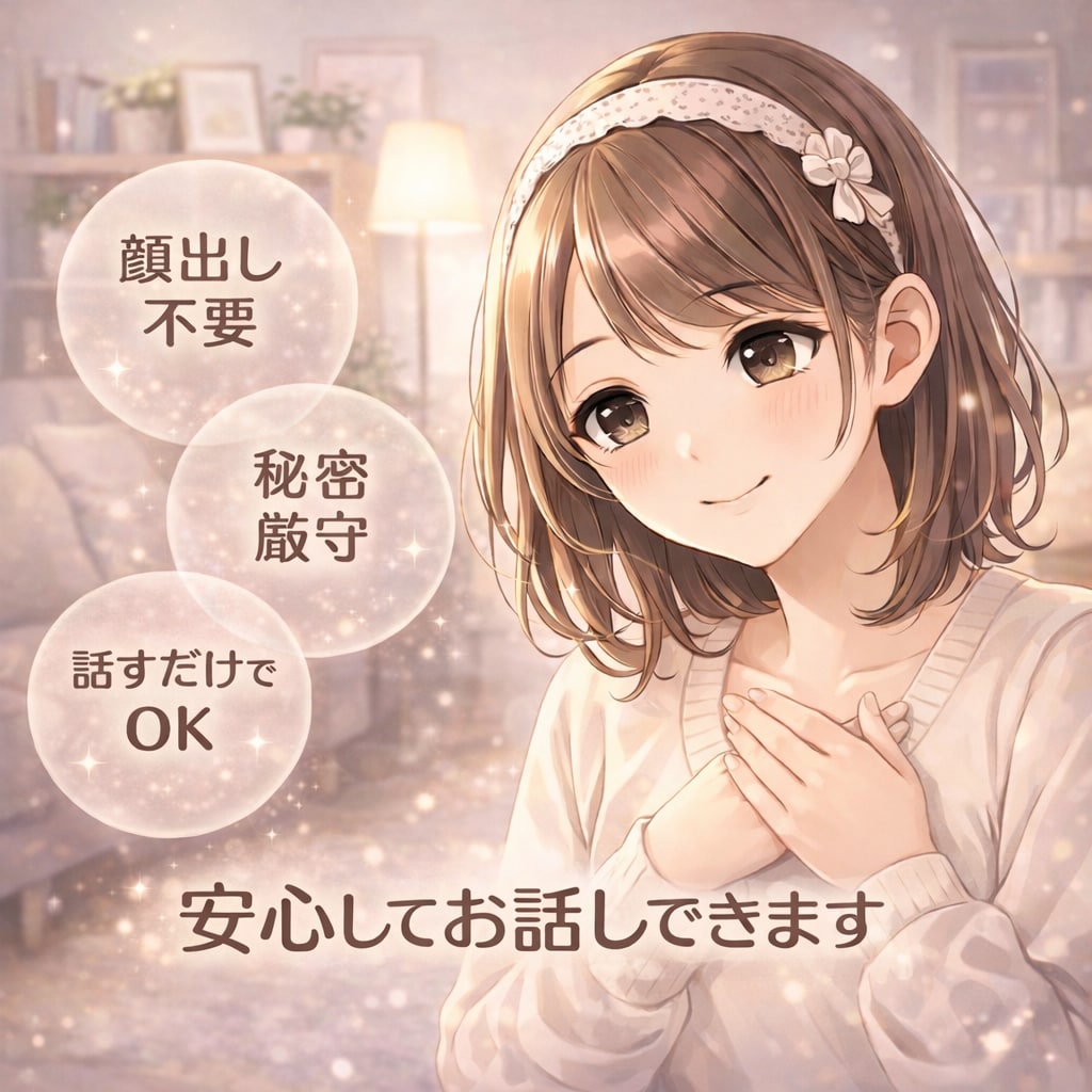 LINE感覚！30分間即レスします あなたのペースで大丈夫ココロの保健室｜やさしくお話聞きます イメージ2
