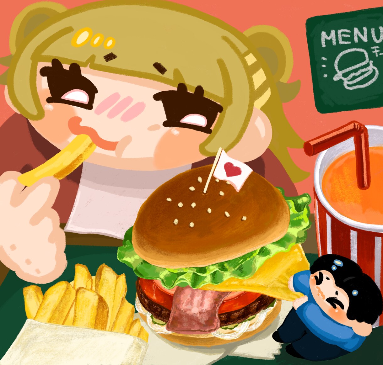 チョーかわいいチビむちむち似顔絵を描きます 1枚1枚愛を持って描きます♩後悔させません イメージ7