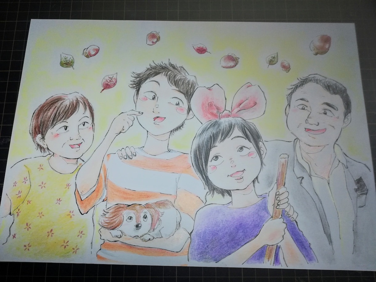 世界にひとつのジブリ風アナログイラスト描きます プレゼントやウェルカムボード、あなただけの１枚を大切な方へ イメージ4