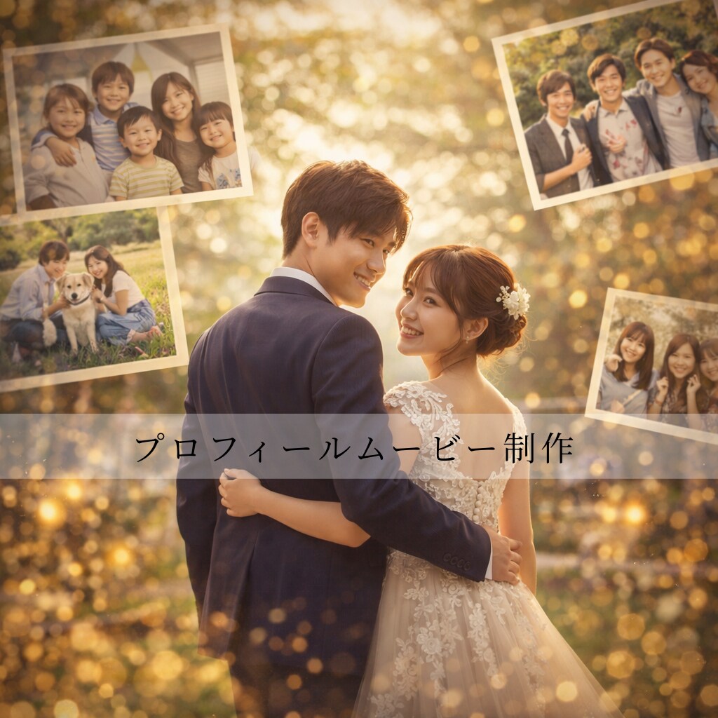 プロフィールムービー制作します お二人の今までの歩みを心に残る映像にします イメージ1