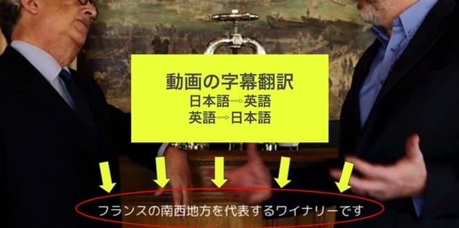 動画に翻訳した字幕付けます ①日本語動画を英語字幕付きに　②英語の動画を日本語字幕付きに イメージ1