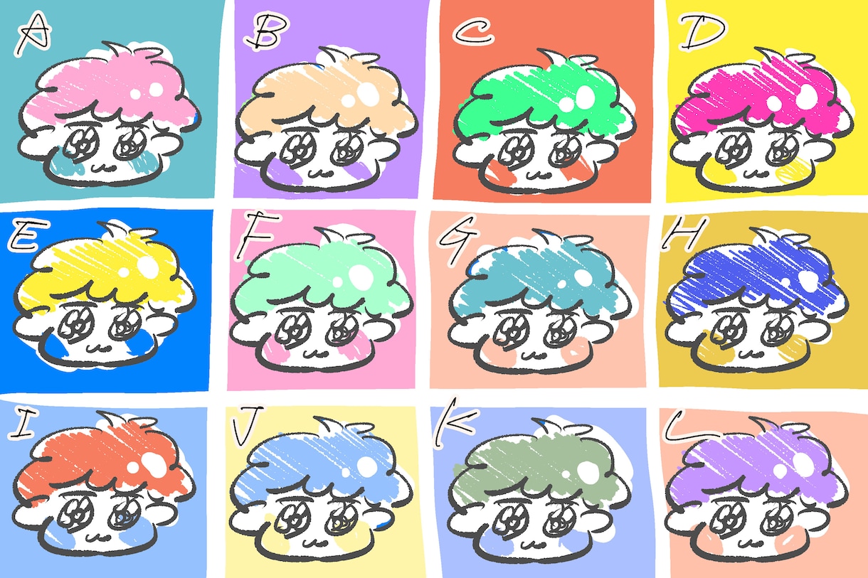 きゅるんとしたアイコン描きます SNSなどのアイコンにゆるきゅるイラストはいかがですか♪ イメージ6