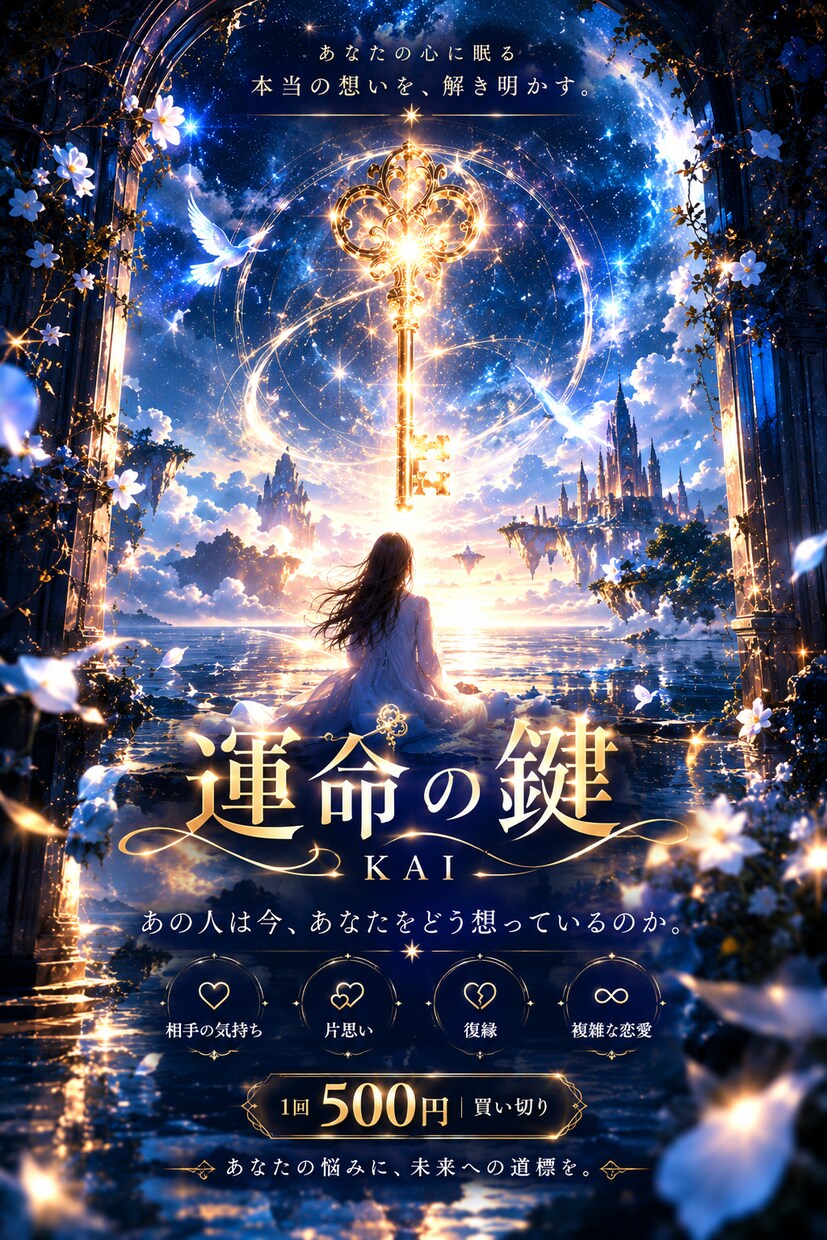 諦めきれない恋…あなたと彼の復縁の結末を占います あの人の本音と、二人の未来を読み解きます。 イメージ3