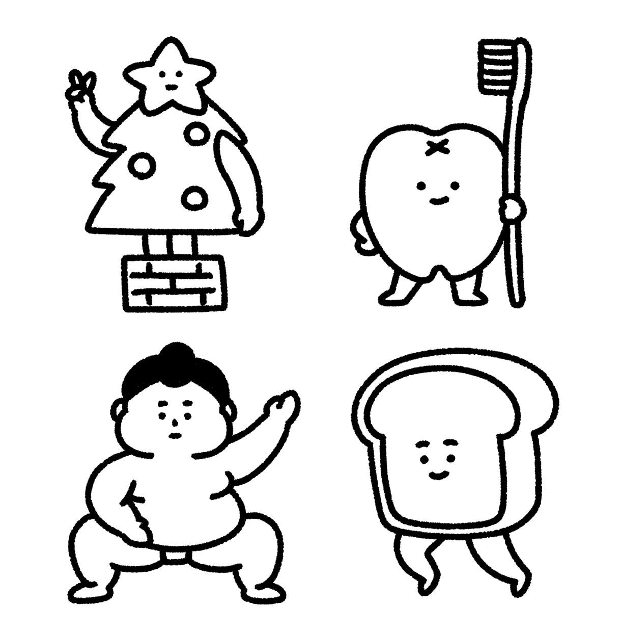 修正＆小物無料！迅速丁寧！モノクロアイコン描きます 修正は無制限！迅速かつ丁寧に、納得いくまでお付き合いします！ イメージ2