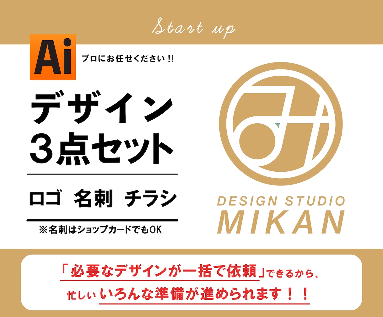 ロゴ/名刺/チラシの3点セットを制作いたします あなたの想いをカタチするお手伝いをします！ イメージ1