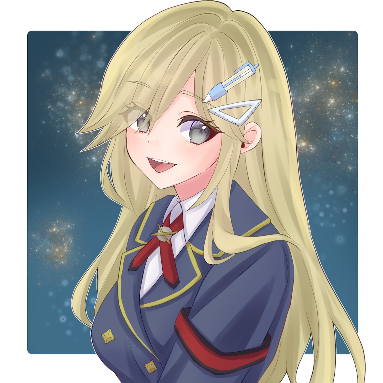 配信用歓迎見栄えする透明感のある1枚絵お描きします プレゼント・歌ってみた・グッズ化など用途色々！短納期可！ イメージ2