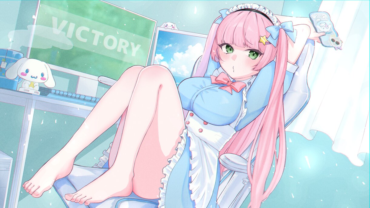 かわいい女の子描きます グッズ、歌ってみた、サムネイル、ファンアートに！ イメージ1