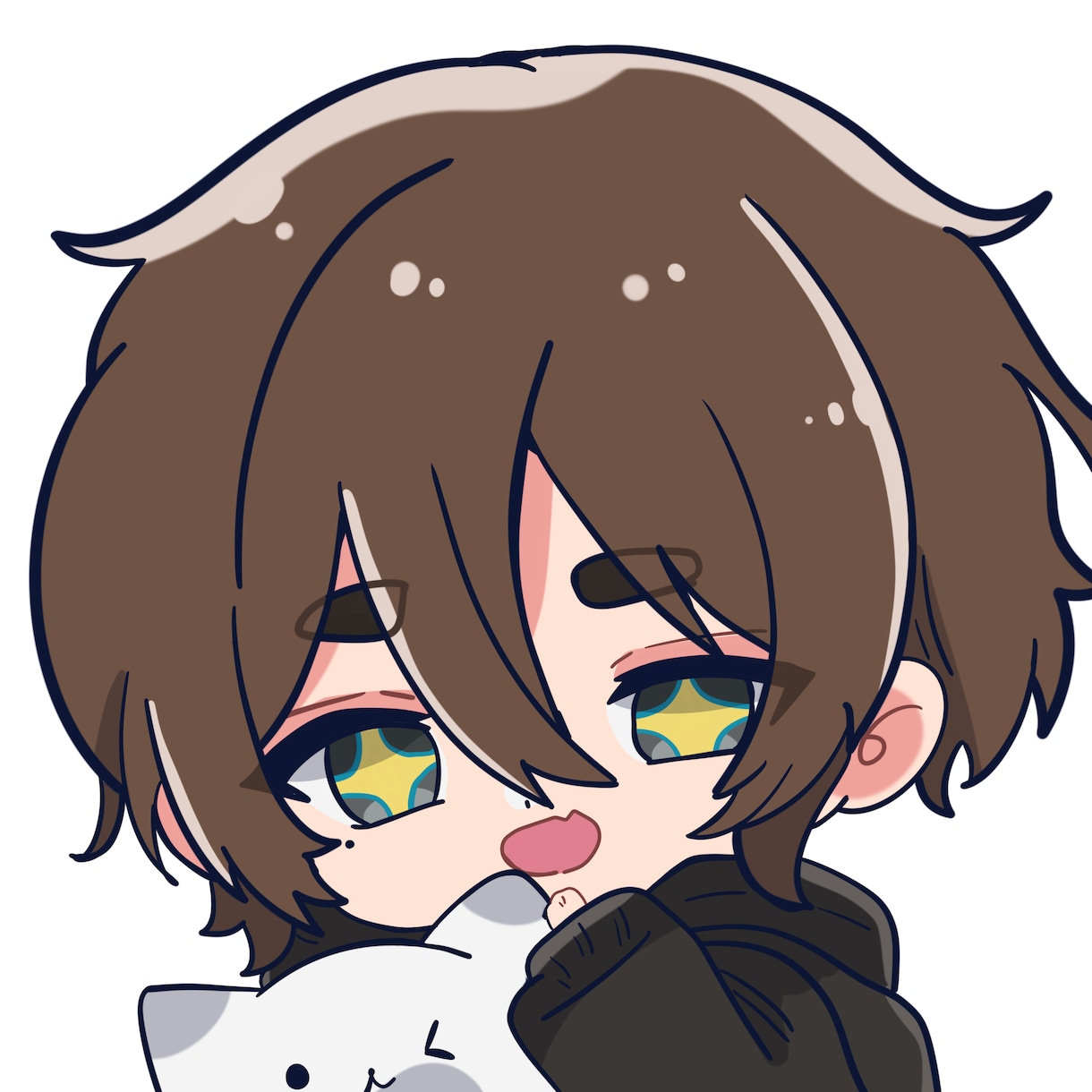 SNSで目を惹く！ミニキャライラストを描きます 商用利用可、グッズ、活動者、修正無制限です イメージ4