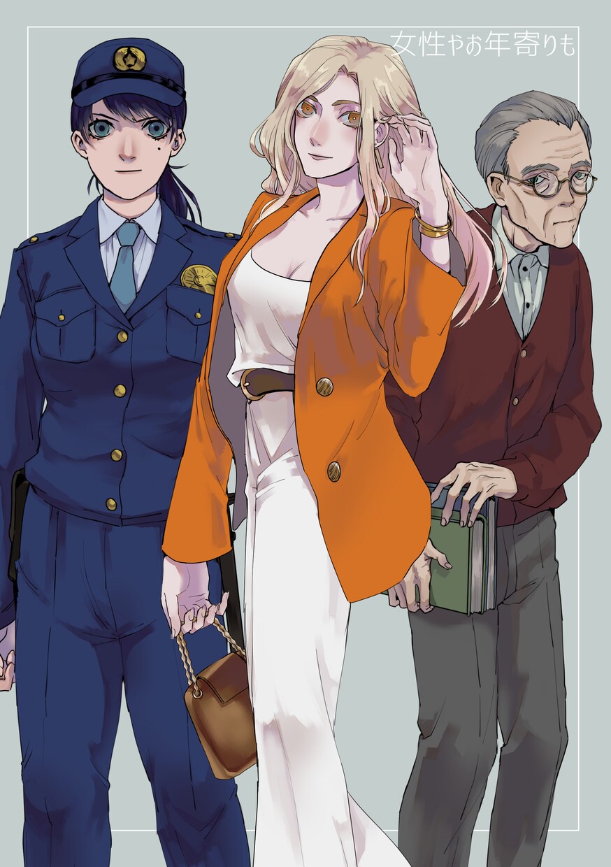 創作キャラクターの立ち絵制作します おじさん、筋肉質な男性得意です！ イメージ5