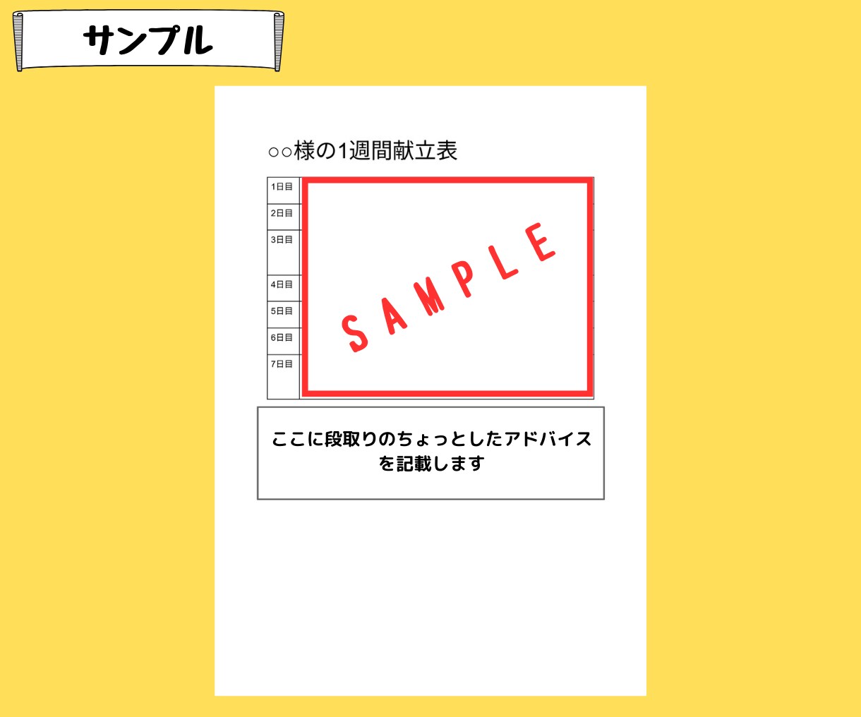 ご家庭の状況に合わせた1週間の夕食献立を作成します 特に作り置きしても美味しい献立作成が得意です！ イメージ2
