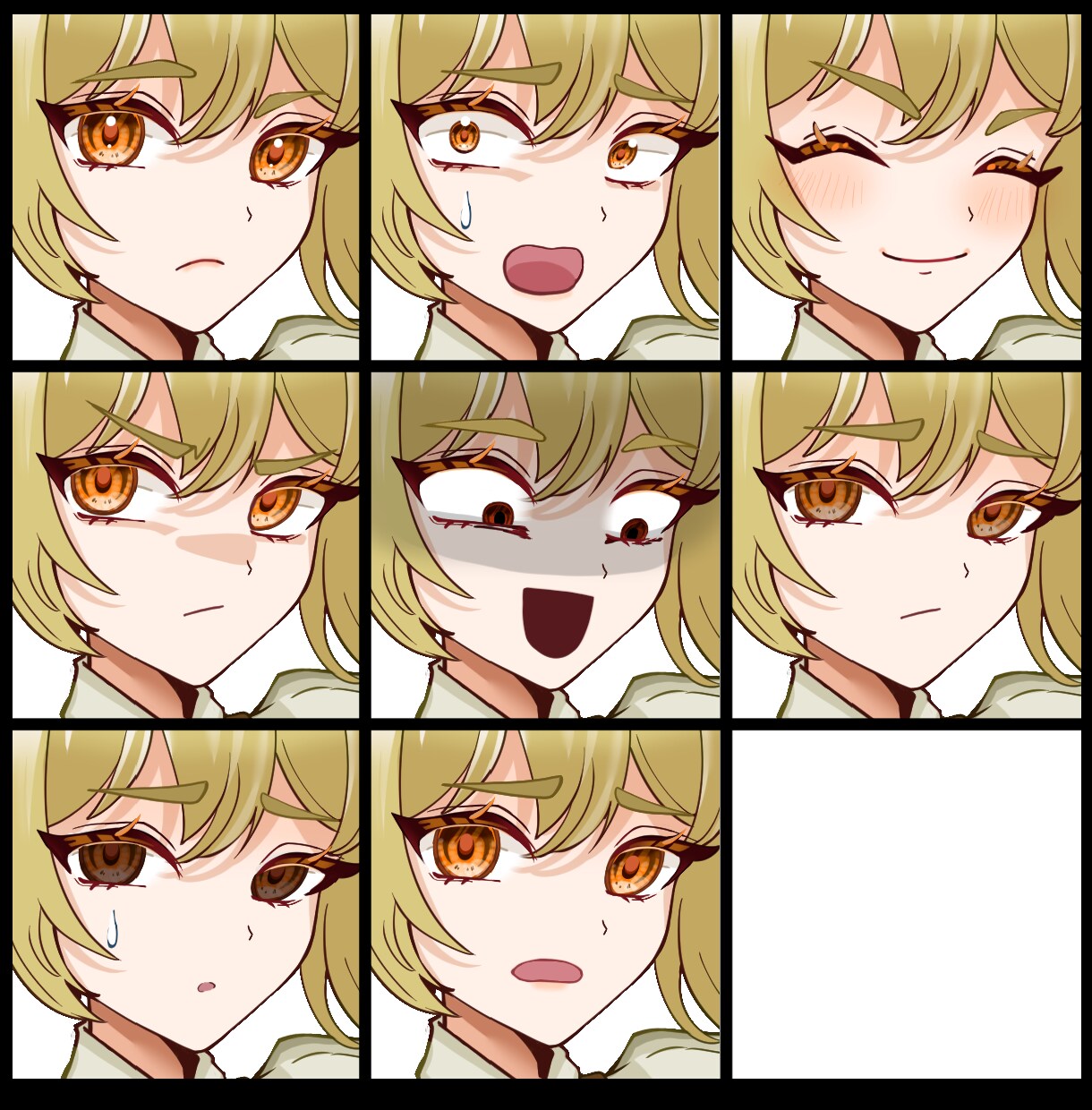 配信やTRPGに使える立ち絵描きます 表情豊かで使い勝手のいい立ち絵を作成いたします イメージ8