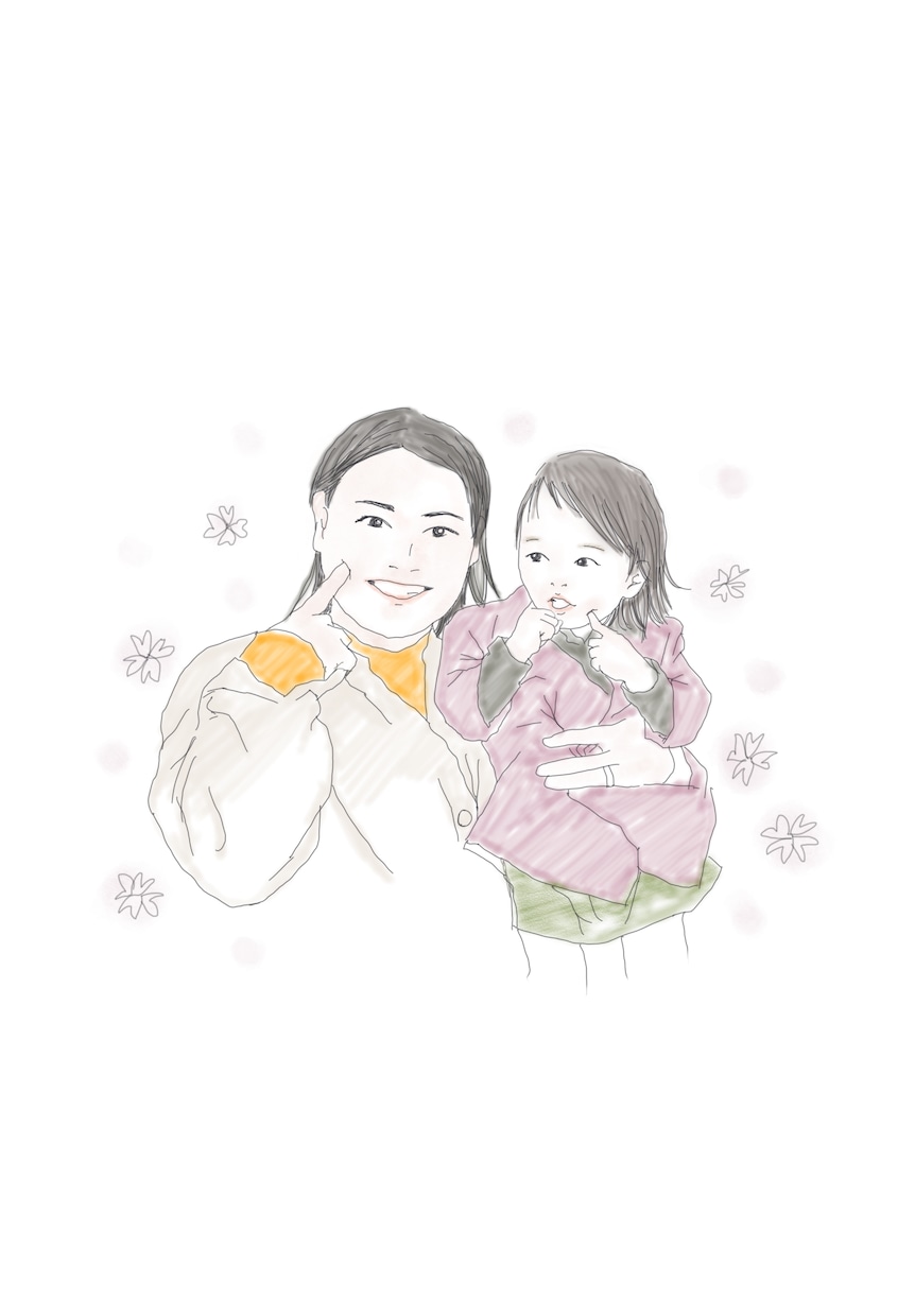写真から優しい鉛筆タッチの似顔絵を描きます 何気ない一枚を、やさしい思い出に変えます イメージ3