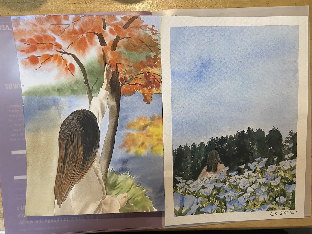 水彩やデッサンで写真や景色等を綺麗に描きます 絵柄色々、お客様のご希望に沿ったイメージで納品させて頂きます イメージ3