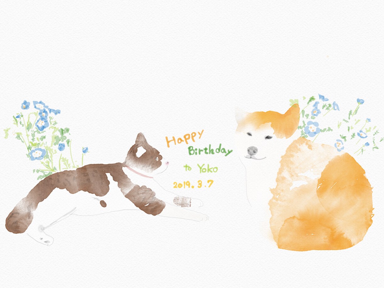 オリジナルのイラストをお描きします 優しく、あったかいテイストで丁寧に。 イメージ7
