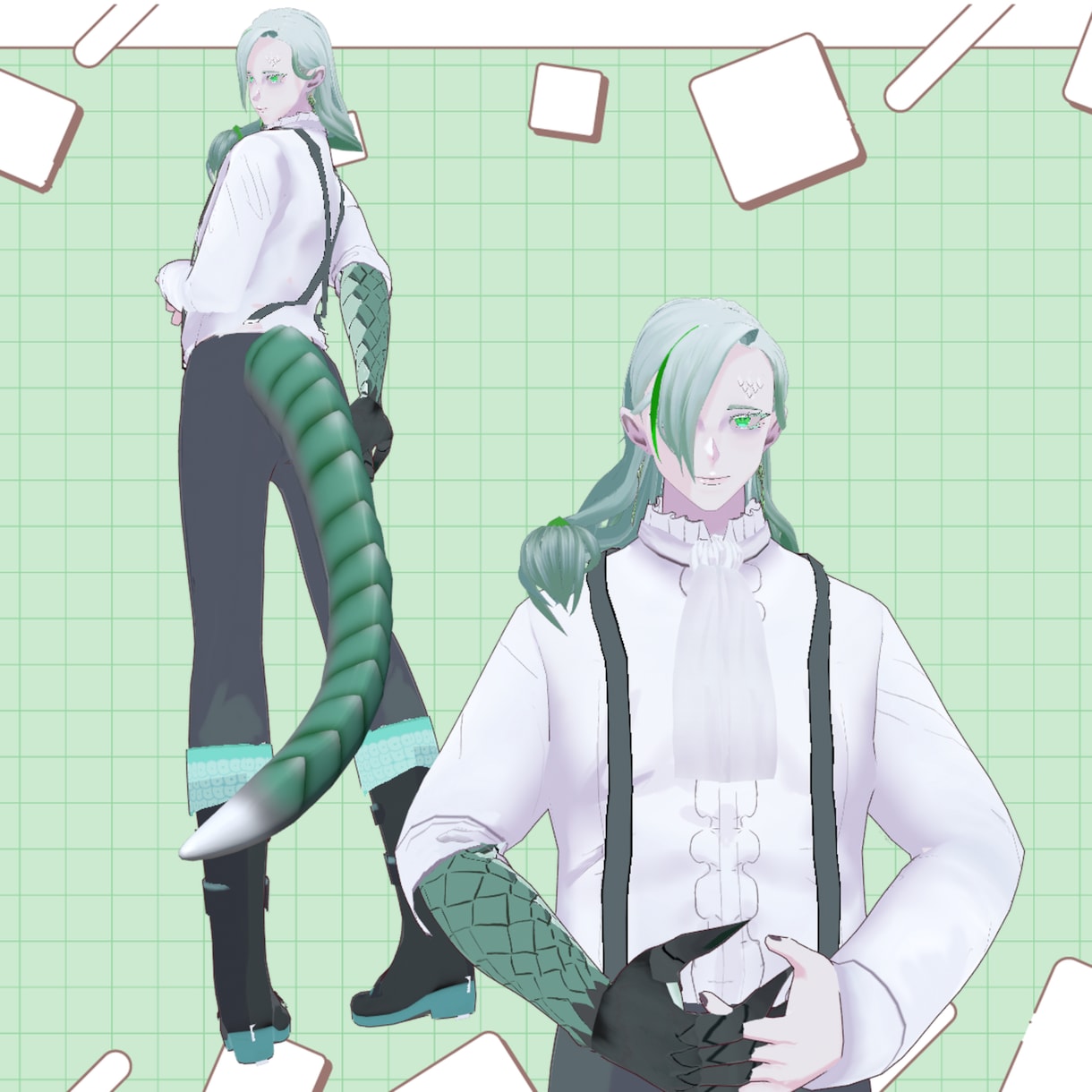 Vtuberさん向け3Dモデルつくります vroidで配信、MMDやVRchatで使えるモデル制作 イメージ7