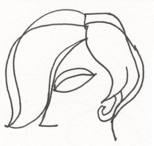 線描きのシンプルな商標のようなもになります イラストはどんな感じにでも描きます。 イメージ1