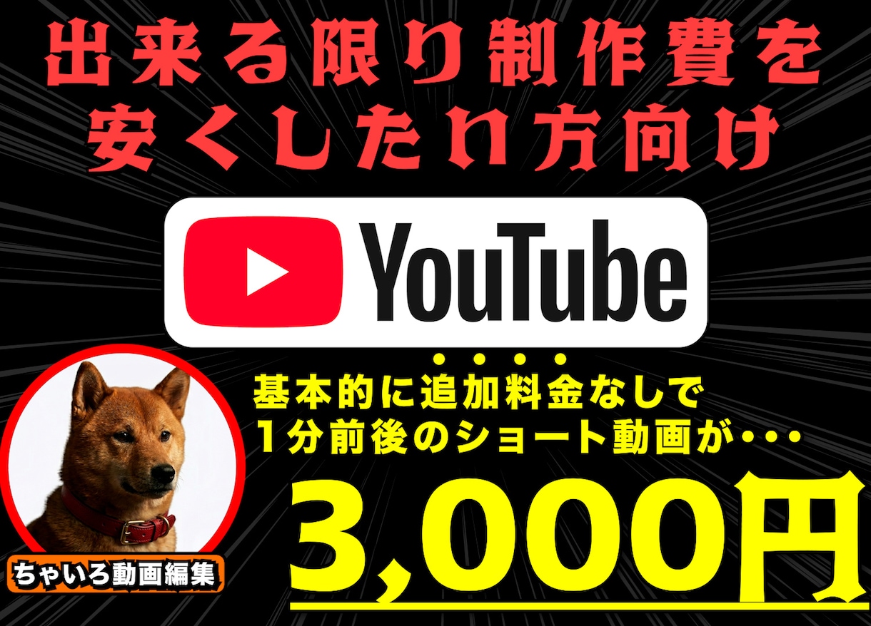 追加料金無しで1分前後のショート動画を制作します ショート動画を格安で制作中です！！ イメージ1