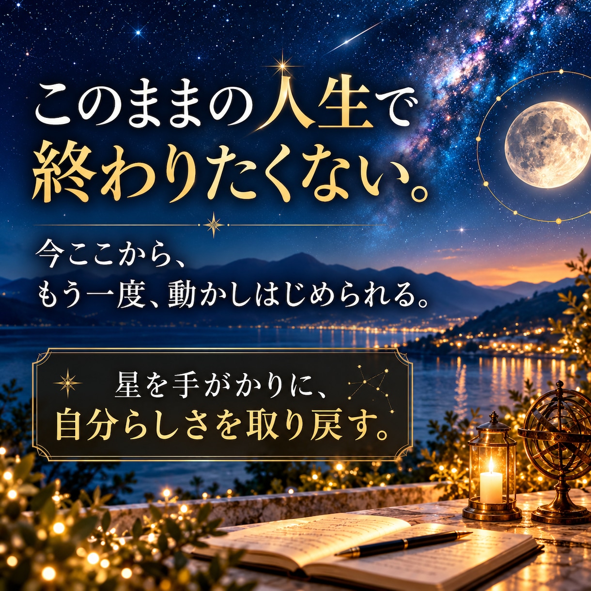 星読みを使って、自分に戻るお手伝いをします オーダーメイド 自分らしく生きるための星読み イメージ1
