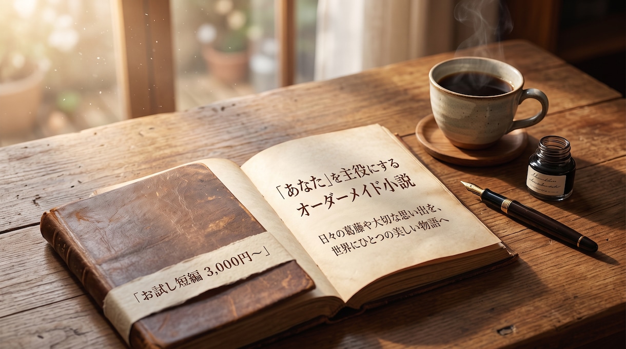 あなたこそが自分の人生の主役。そんな小説を書きます 世界で唯一の、誰にも代えがたい、価値あるあなただけの物語へ。 イメージ1