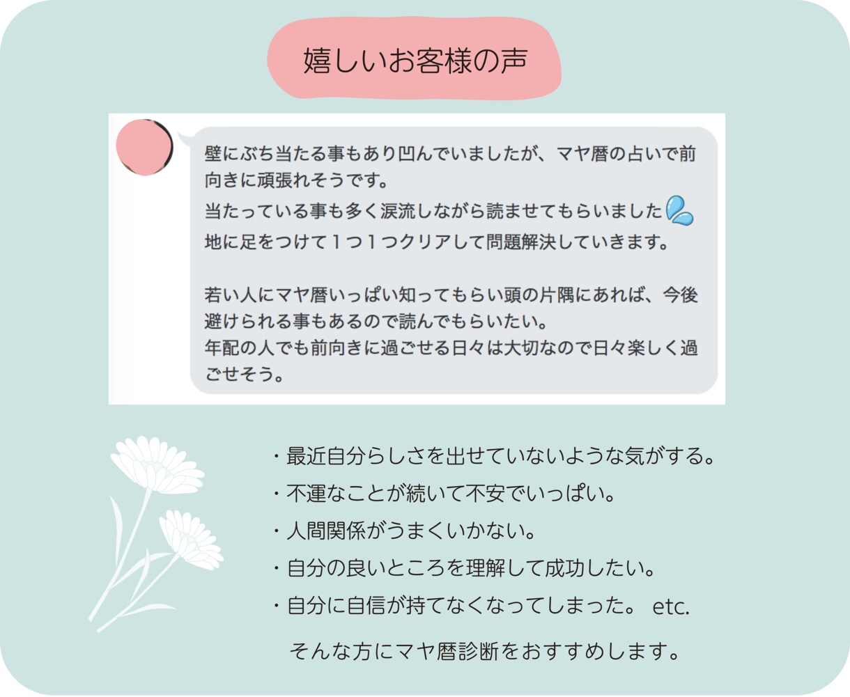 恋愛❣️親子関係⭐️家族関係をマヤ暦で紐解きます 気になるあの人との関係性❣️良い関係の築き方を教えます。 イメージ3