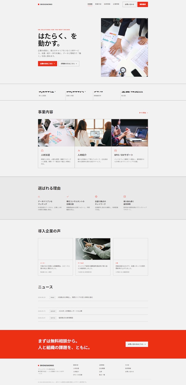 格安でデザイン通りにHTMLコーディングします HTML・CSS・スマホ対応｜現役Web制作者｜3000円〜 イメージ5