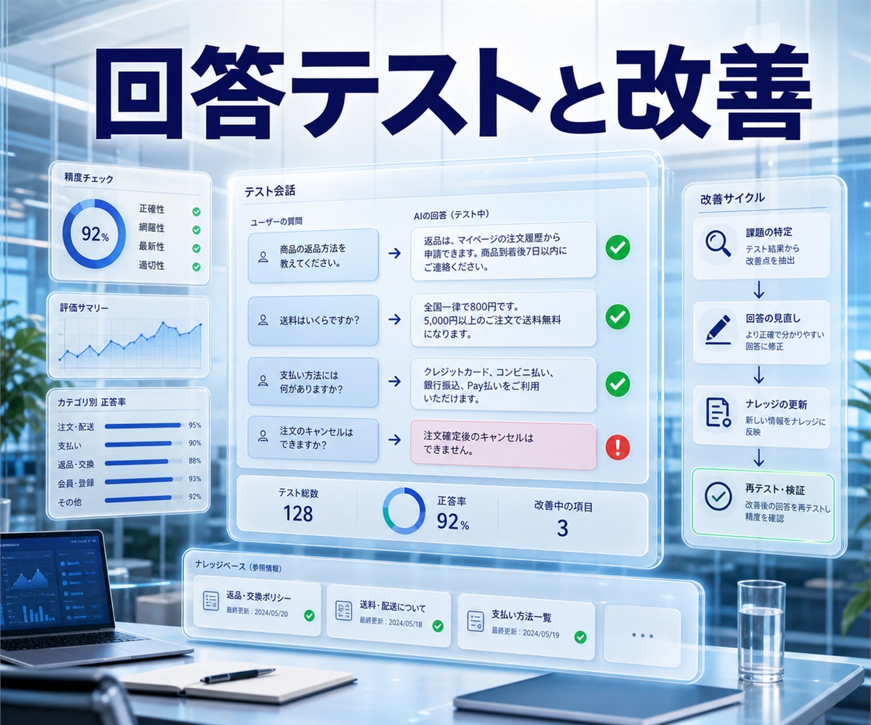 Web用AIチャットボットを導入します FAQ整理から設置・動作確認まで対応 イメージ6