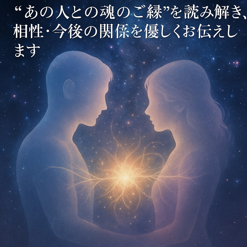 魂の相性とご縁を優しく読み解きますます 魂のご縁を読み解き、関係性に光を灯します イメージ2