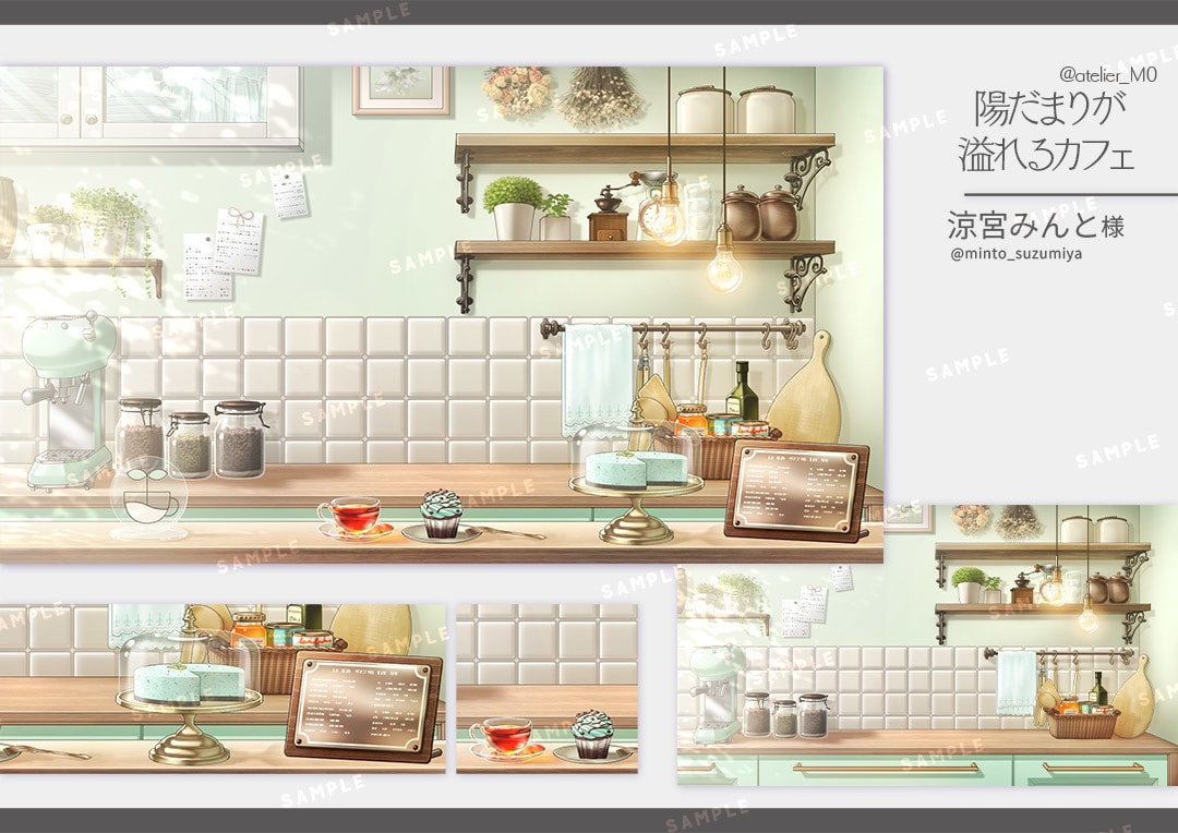 家具無制限◎Vtuber向けお部屋･背景制作します ヒアリングを大切にプロ仕様の高品質オリジナル背景を制作します イメージ1