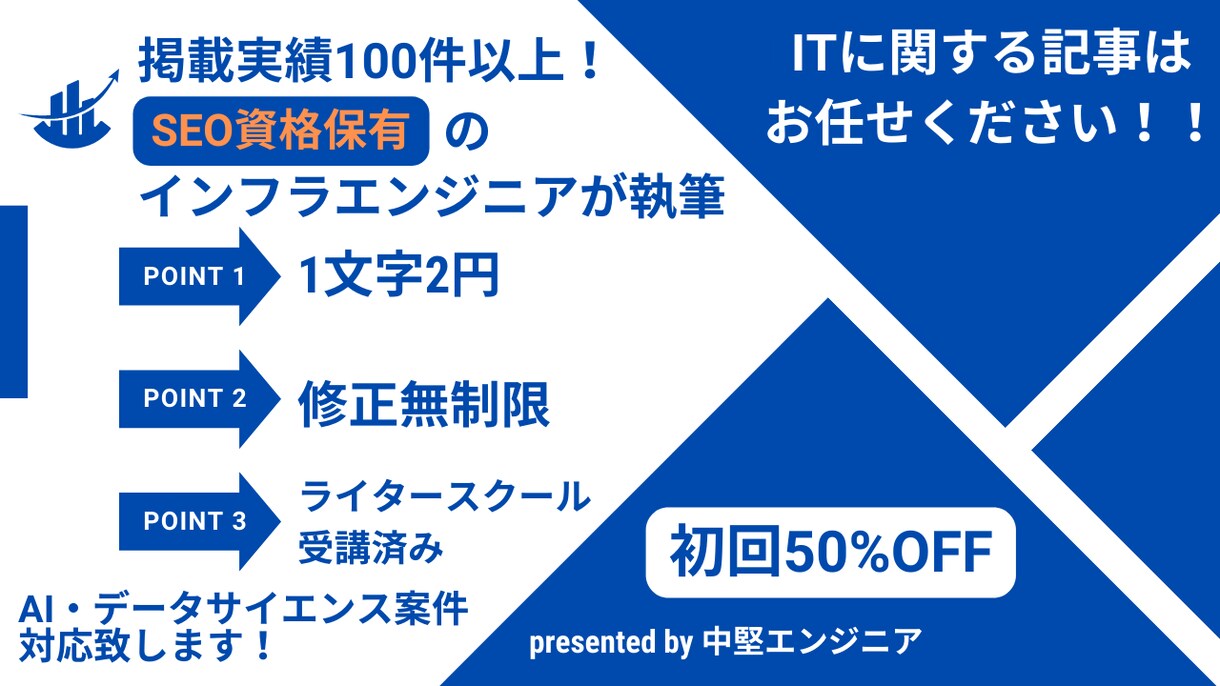 掲載実績100件以上！高品質の記事を執筆します IT関連特化。クオリティ重視。プロ品質の記事をあなたの手に イメージ1
